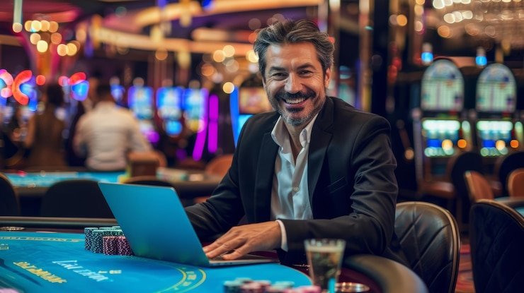 Antarmuka aplikasi mobile bintang78 menampilkan menu sportsbook dan live casino dengan opsi pembayaran DANA, OVO, GoPay